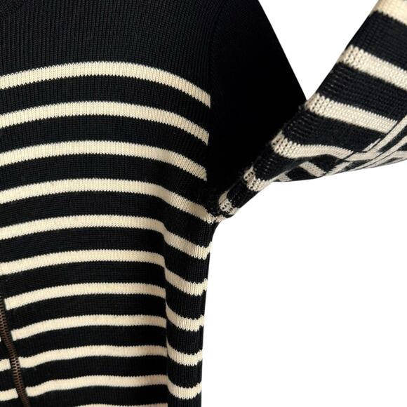 Jean Paul Gaultier JPG Jean's 46 Vintage Y2K Striped Zip Up Wool Knit Sweater 12 - Picture 7 of 10